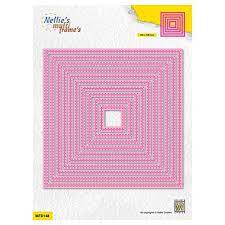 Nellie's Choice - Multi Frame Dies "double stitch lines :square"