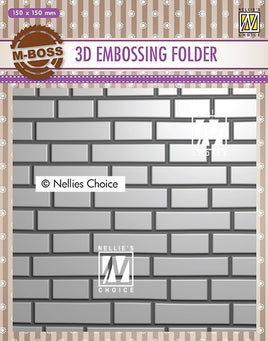 Nellie's Choice - 3D Embossing Folder Brick Wall