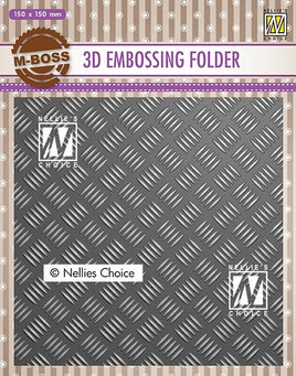 Nellie's Choice - 3D Embossing folder Stripe Pattern -1