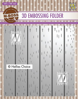 Nellie's Choice - 3D Embossing Folder Stripe Pattern 2