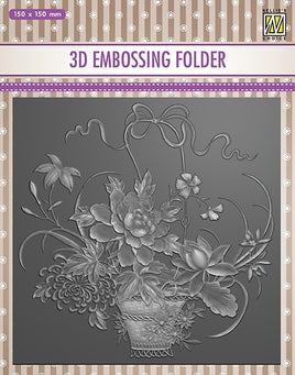 Nellie's Choice - 3D Embossing folder "Flower bouquet"