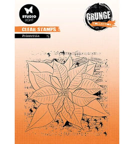 Studio Light - Clear Stamp Poinsettia - Grunge Collection