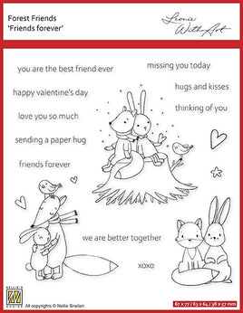 Nellie's Choice - Clear Stamps - Forest Friends - Friends forever