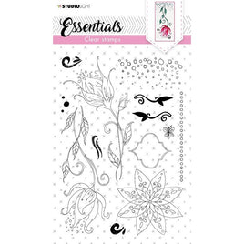 Studio Light - Clear Stamp QUIRKY LONG FLOWERS ESSENTIALS NR.119
