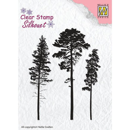 Nellie's Choice - Clear Stamp- 3 Pinetrees