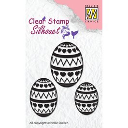 Nellie's Choice - Clear Stamps - Easter Eggs