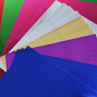 
              A4 Mirror Foil Cardstock - pkt 4 sheets - 250gsm available in many colours
            
