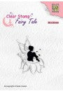 Nellie's Choice - Clear stamps Fairy Tale-18 "Elf sitting on flower"