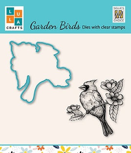 Nellie's Choice - Die & Clear Stamp Set - Garden bird-4