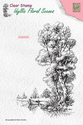 Nellie's Choice - Clear Stamp - Tree with Boat