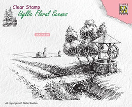 Nellie's Choice - Clear Stamp- Idyllic Floral Scenes