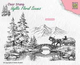 Nellie's Choice - Clear Stamp- Horse and Cart