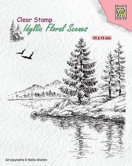Nellie's Choice - Clear Stamps - Idyllic Floral Scenes "Winter"