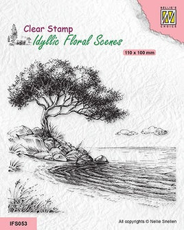 Nellie's Choice - Clear Stamps "Tree on shore"