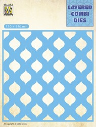 Nellie's Choice - Layered Combi Dies - Square Drops B