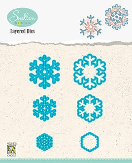 Nellie's Choice - Layered dies - Snowflakes 02