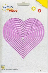 Nellie's Choice - Multi Frame die - Straight Heart