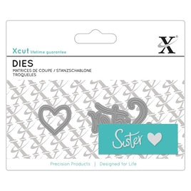 Docrafts - Xcut dies -Mini Sentiment - Sister