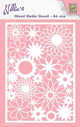 Nellie's Choice - Mixed Media Stencil - Flowers