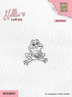 Nellie's Choice - Clear Stamps - Cuties: Frogs-series (Get-well)