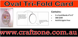 Oval Tri-Fold Card