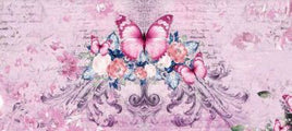 Background Scene Slimline - Pink Butterflies