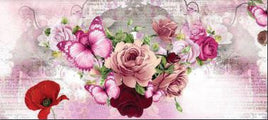 Background Scene Slimline - Pink Roses
