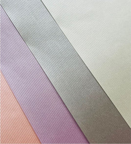 A4 Embossed Metallic - Ribbed - available in many colours (pkt 5)