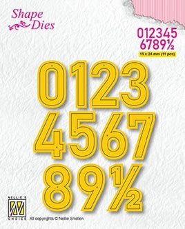Nellie's Choice - Shape Dies - Numbers Large