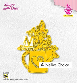 Nellie's Choice - Shape Dies -Watering can with Flowers