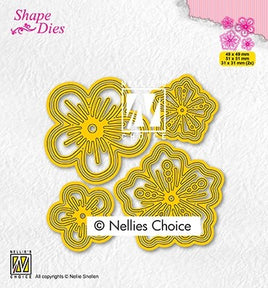 Nellie's Choice - Shape Dies - Set of Flowers