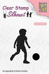 Nellie's Choice - Clear Stamps - Football Player