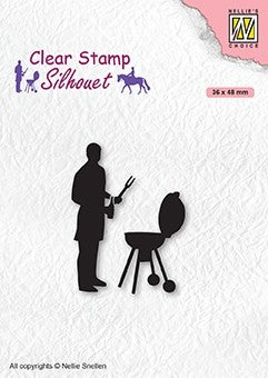 Nellie's Choice - Clear Stamps - Silhouette Barbecue