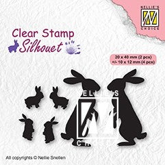 Nellie's Choice - Clear Stamps - Rabbits