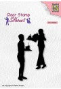 Nellie's Choice - Clear Stamps teenager series "Snack time"