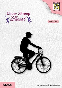Nellie's Choice - Clear Stamps - Silhouette Sports Cycling