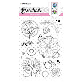 Studio Light - Clear Stamp QUIRKY TOP FLOWERS ESSENTIALS NR.118