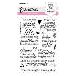 Studio Light - Clear Stamp CLEAR STAMP You ae an Artist NO 121