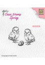 Nellie's Choice -  Clear Stamps Spring "Chicken and Easter Egg"