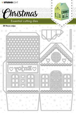 Studio Light - Cutting Dies - Christmas House 3D Essentials nr.243