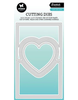 Studio Light - Essentials - Cutting Dies - Heart card shape die set No 449