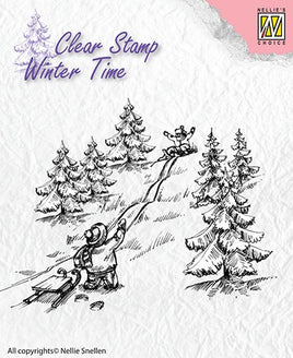 Nellie's Choice - Clear Stamps - Sledge Fun