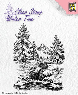 Nellie's Choice - Clear Stamps Christmas time "Winter waterfall"